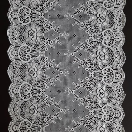 Black cotton lace trim - Lace trim - lace fabric from